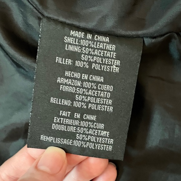 L ZLC Collections Black Real Leather jacket - Picture 7 of 8